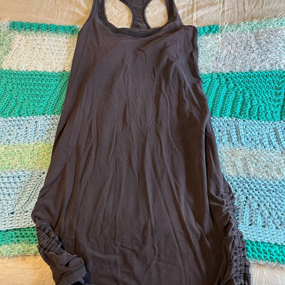 Lululemon Chic Sleeveless Charcoal Dress